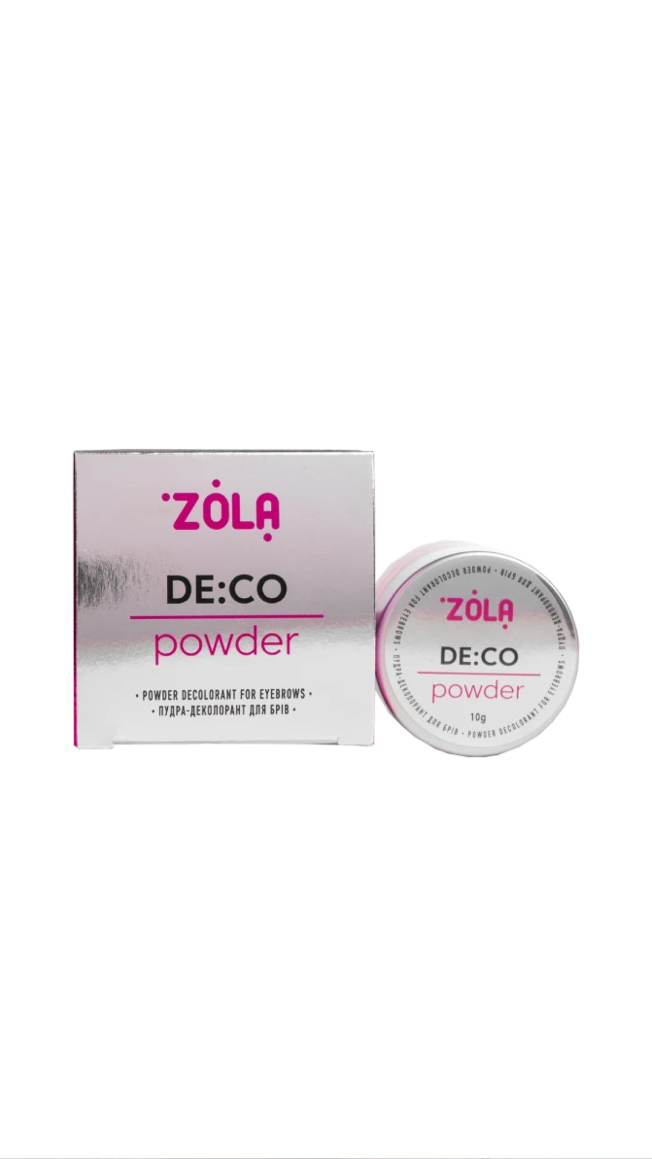 ZOLA – Pudră decolorantă pentru sprâncene DE:CO Powder, 10 g