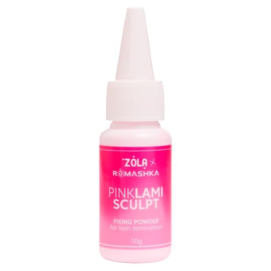 ZOLA x Romashka – Pudră de fixare pentru laminarea genelor Pink LamiSculpt, 10 g