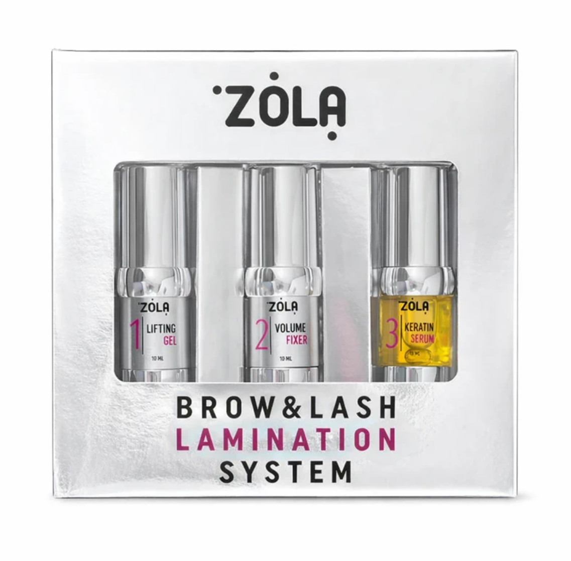 Sistem ZOLA Silver pentru laminarea sprâncenelor și genelor