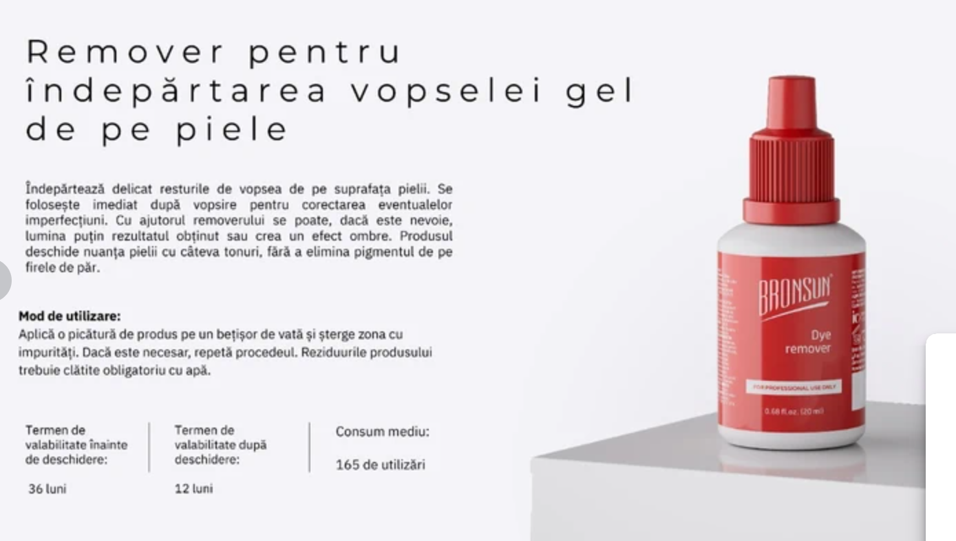 Bronsun - remover vopsea 20ml