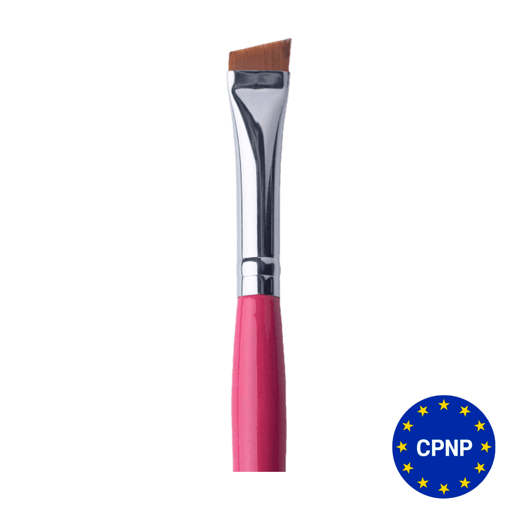 ZOLA – Pensulă lată teșită pentru sprâncene 02BR – Zmeură