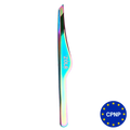 ZOLA Color Series – Pensetă profesională teșită pentru sprâncene Rainbow