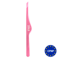 ZOLA Color Series – Pensetă profesională teșită pentru sprâncene Light Pink